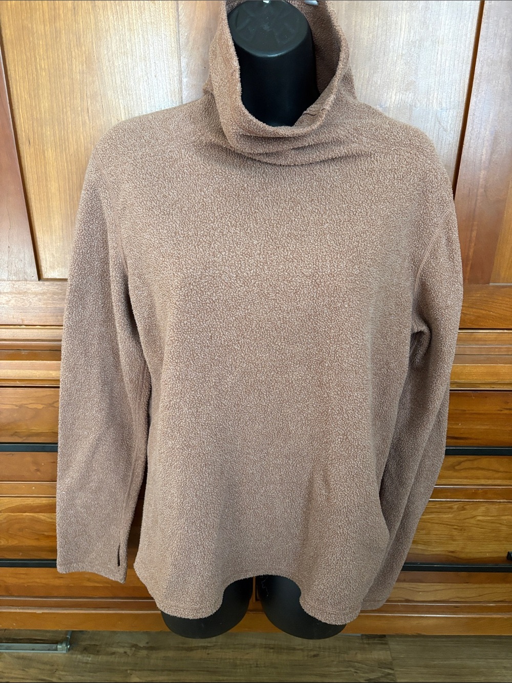 Stio Brown fleece Turtleneck Sweater